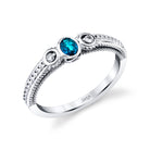 Nature's Charm Oval - 18K White Gold Alexandrite Ring