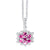Brave Intuition - 18K White Gold Natural Alexandrite Pendant