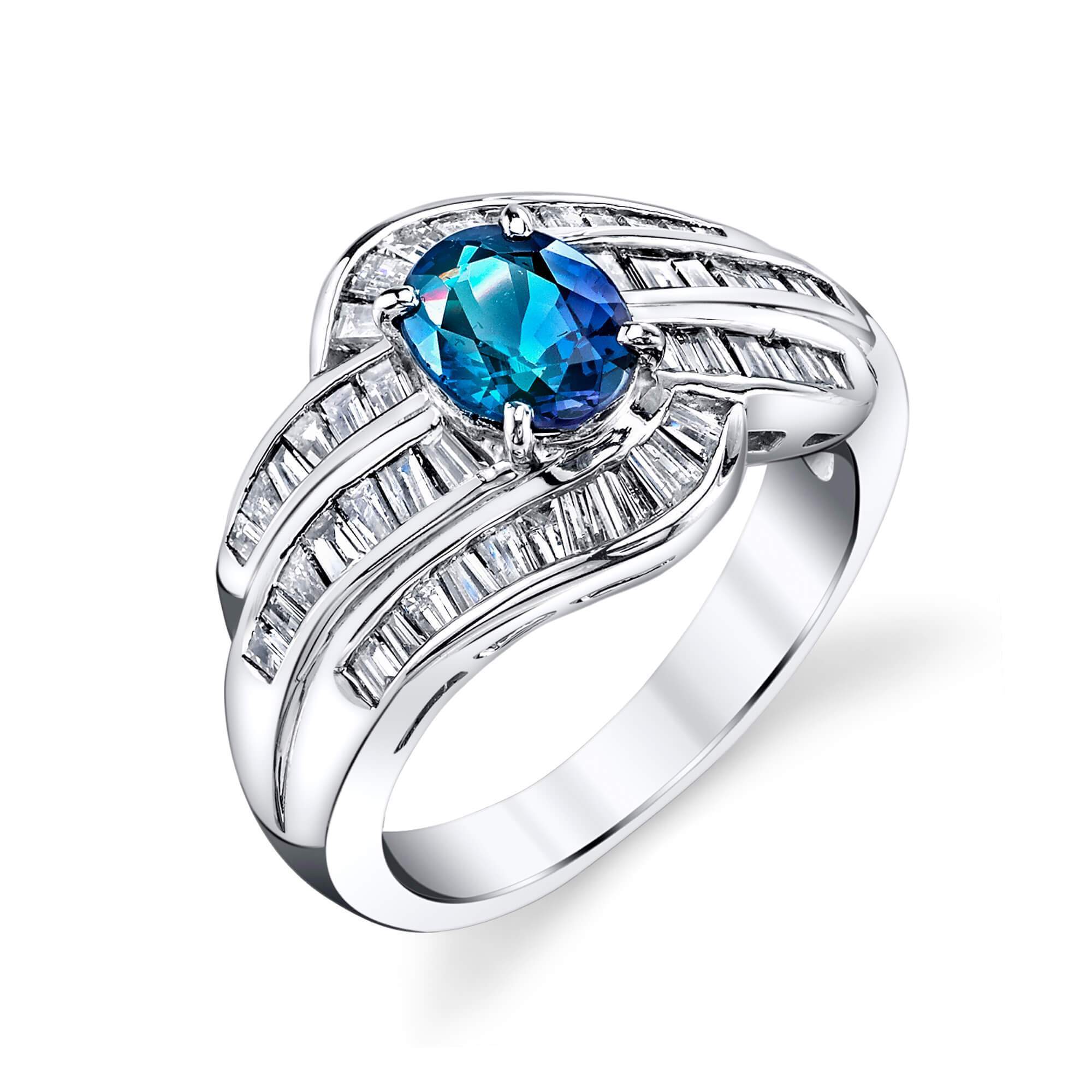 Vintage - Platinum Alexandrite Ring