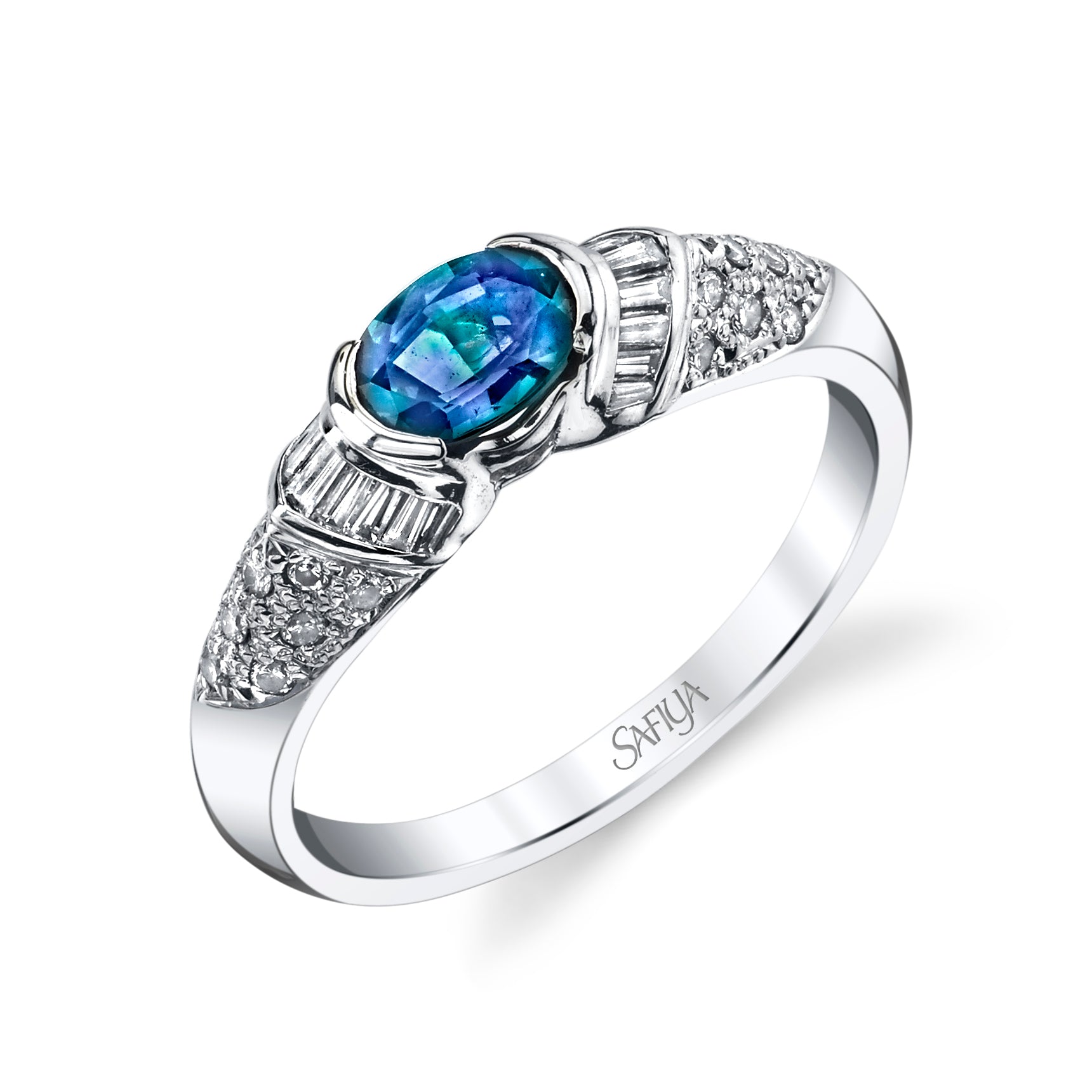 Medieval Armor - Platinum Alexandrite Ring