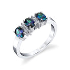 Trilogy - 14K White Gold Alexandrite Ring