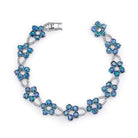 Flowers of Eden - 14K White Gold Alexandrite Bracelet
