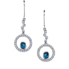 Together as One - 14K White Gold Alexandrite Earring