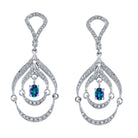 Gentle Waves - 14K White Gold Alexandrite Earring