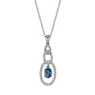 Links of Desire - 14K White Gold Alexandrite Pendant