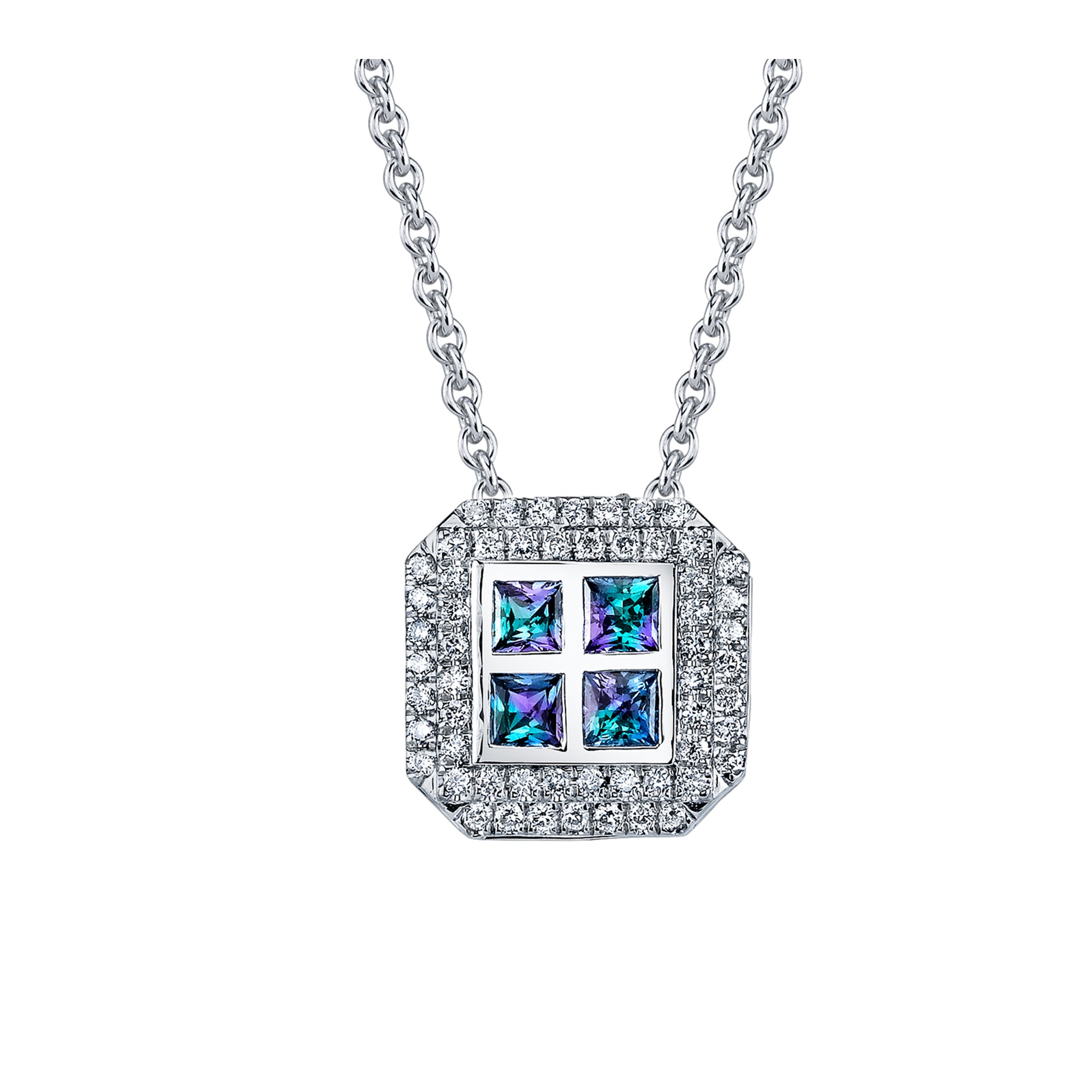 Elixir - 14K White Gold Alexandrite Pendant