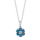 Graceful Floret - 18K White Gold Alexandrite Pendant