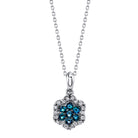 Floral Temptation - 18K White Gold Alexandrite Pendant