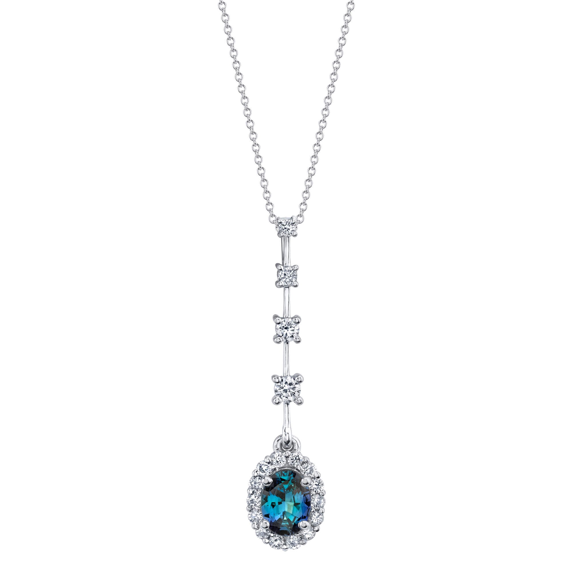 Divinity - 18K White Gold Alexandrite Pendant