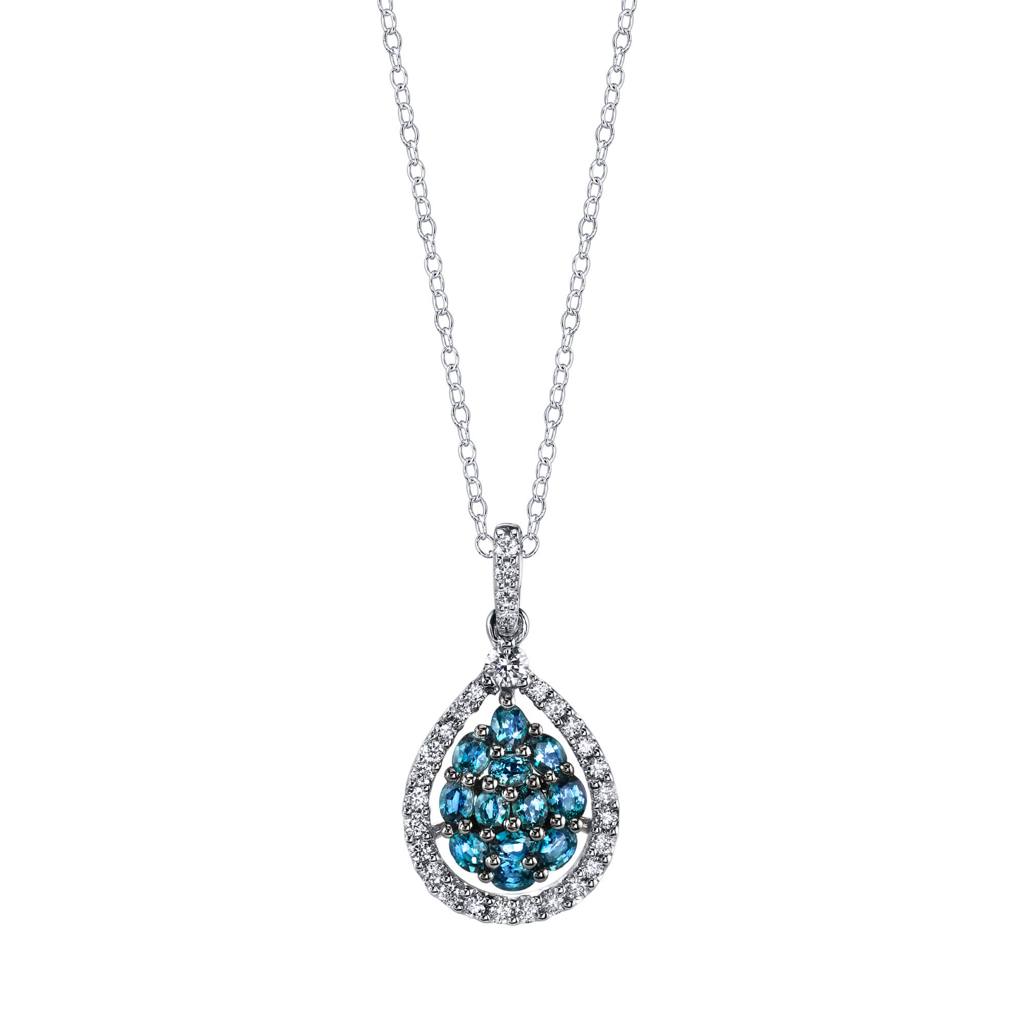The Elysian - 18K White Gold Alexandrite Pendant