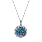 Lover's Orbit - 18K White Gold Alexandrite Pendant