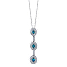 Tristone - 18K White Gold Alexandrite Pendant