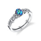 Prestigous - 14K White Gold Alexandrite Ring