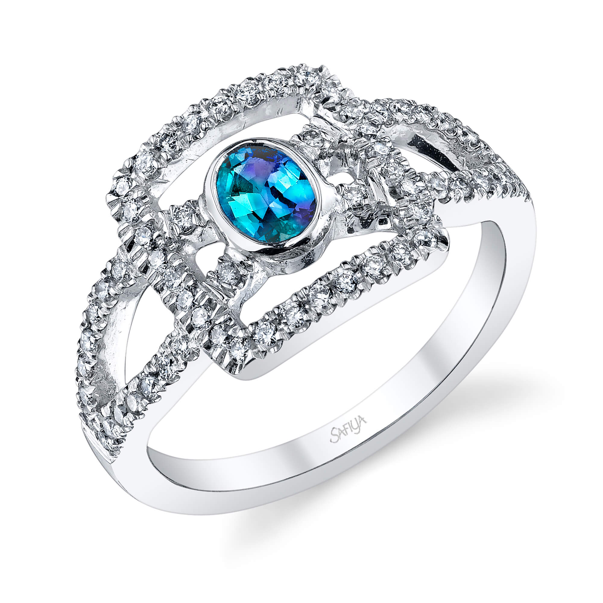 Kindred Spirit - 14K White Gold Alexandrite Ring
