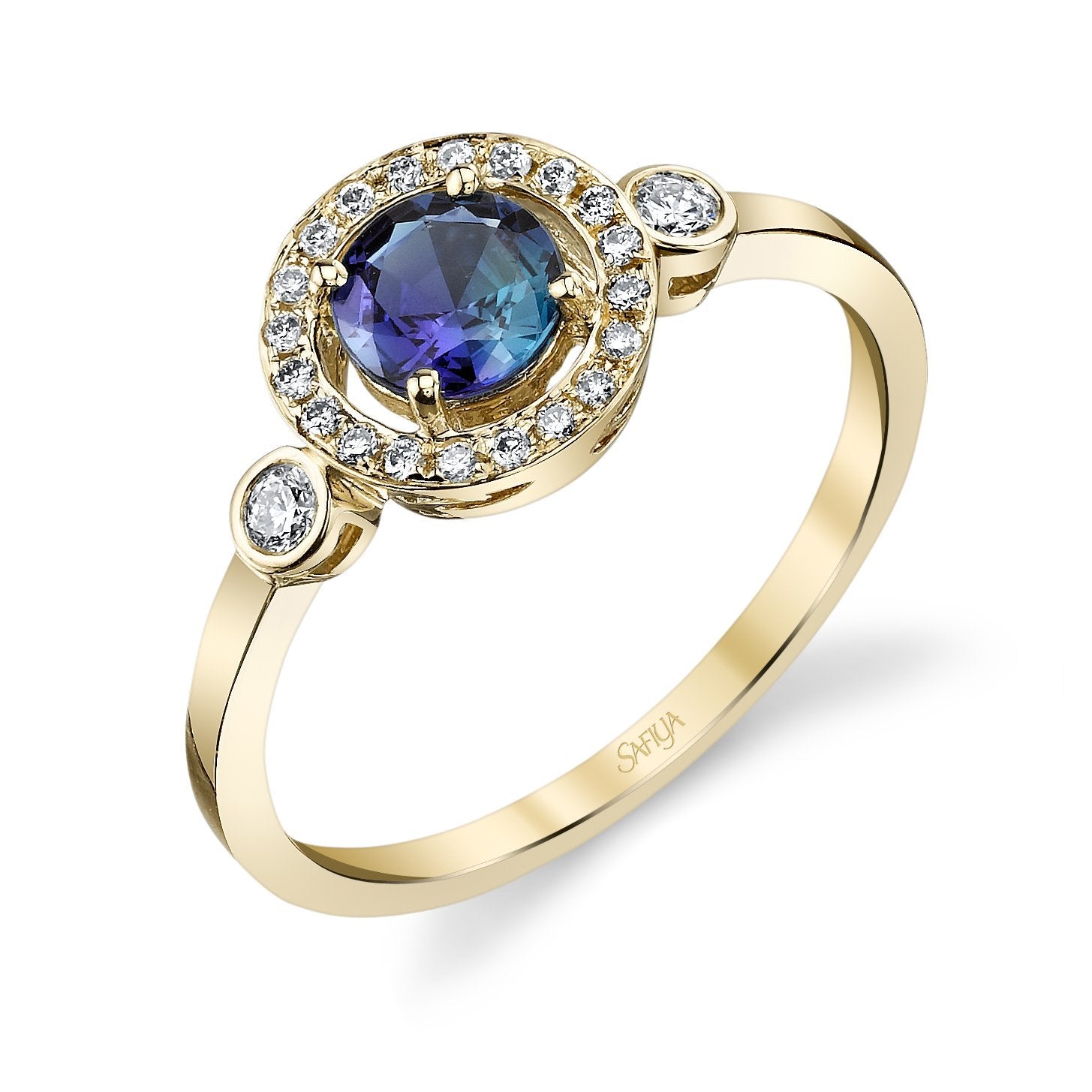 Signature - 14K Yellow Gold Alexandrite Ring