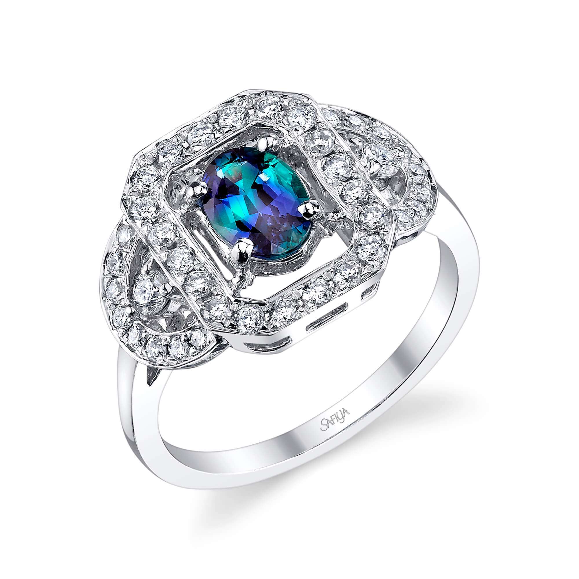 Empress - 14K White Gold Alexandrite Ring