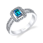 Galaxy - 14K White Gold Alexandrite Ring