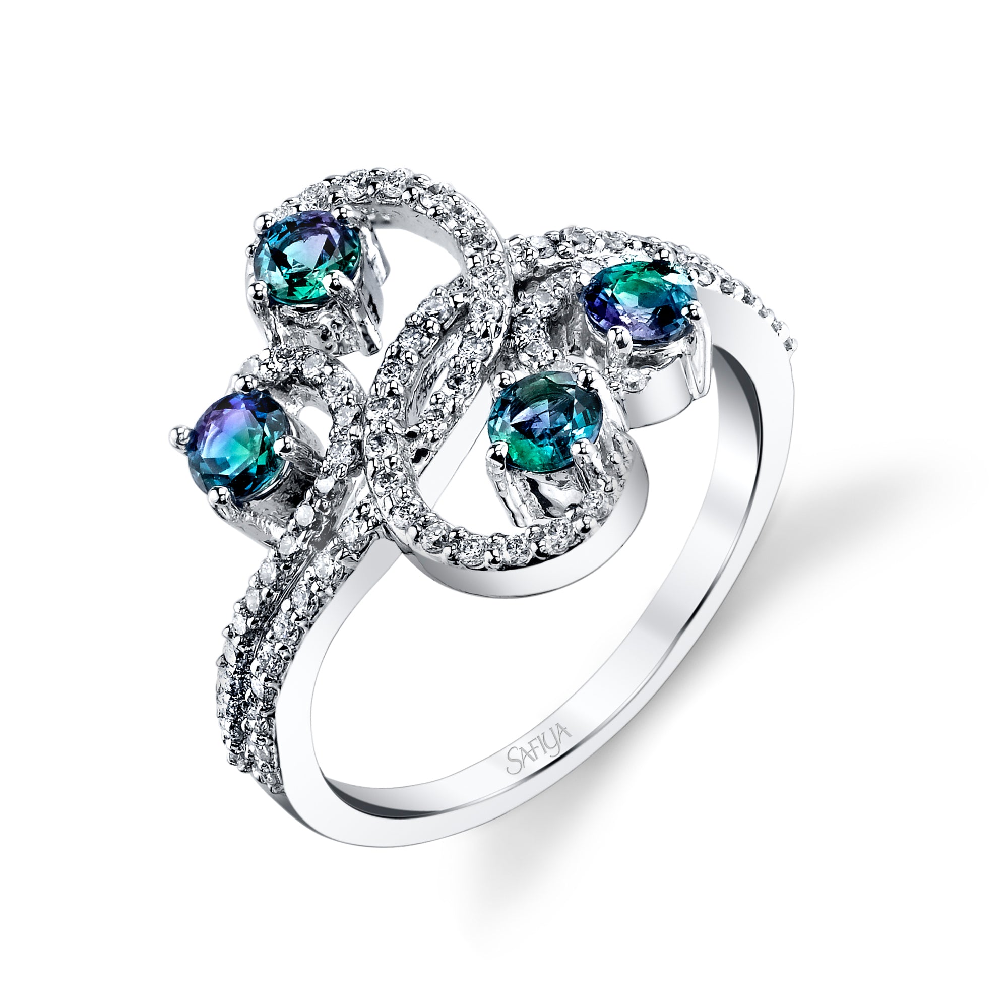 Natural Wonder - 14K White Gold Alexandrite Ring