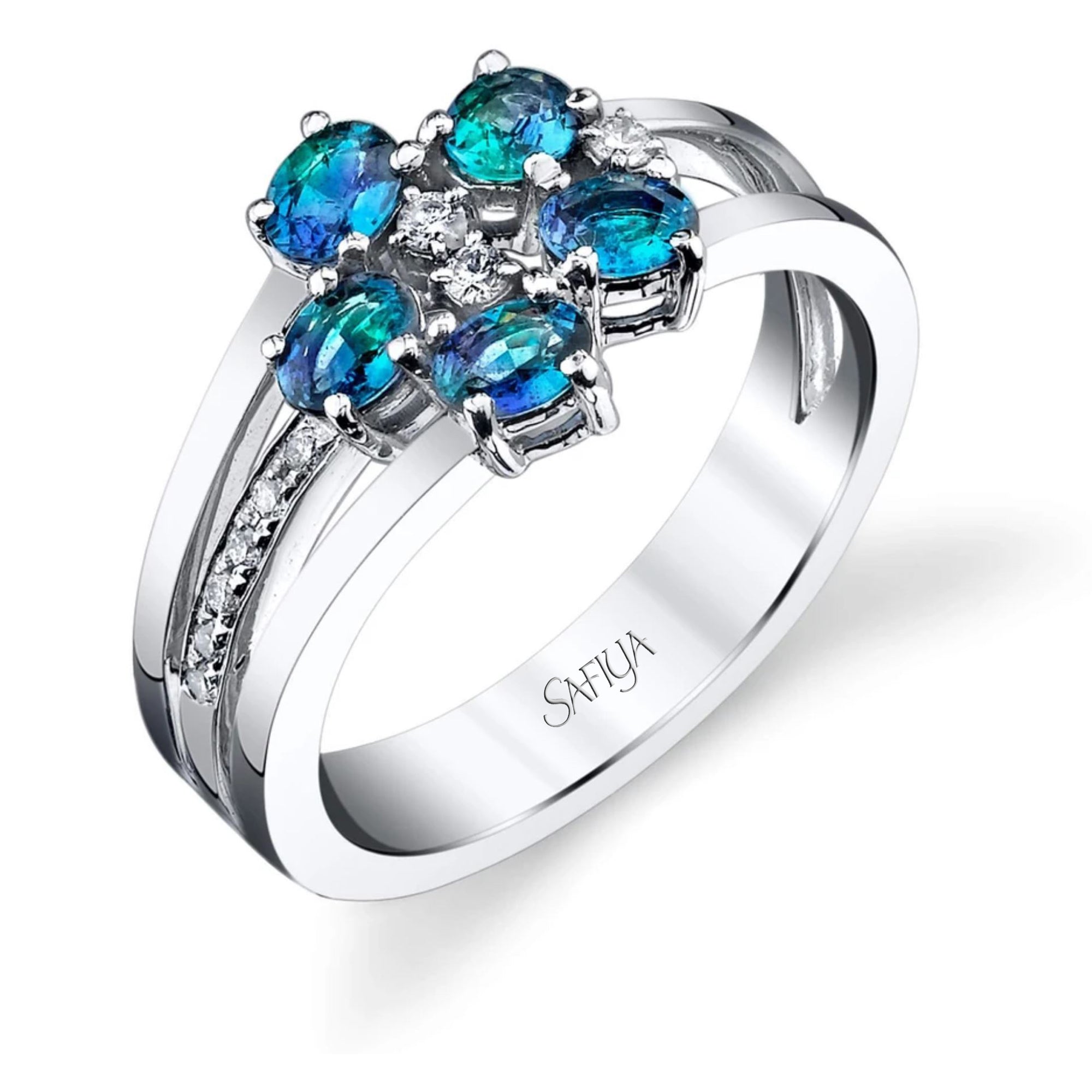 Floret Endowment - 14K White Gold Alexandrite Ring