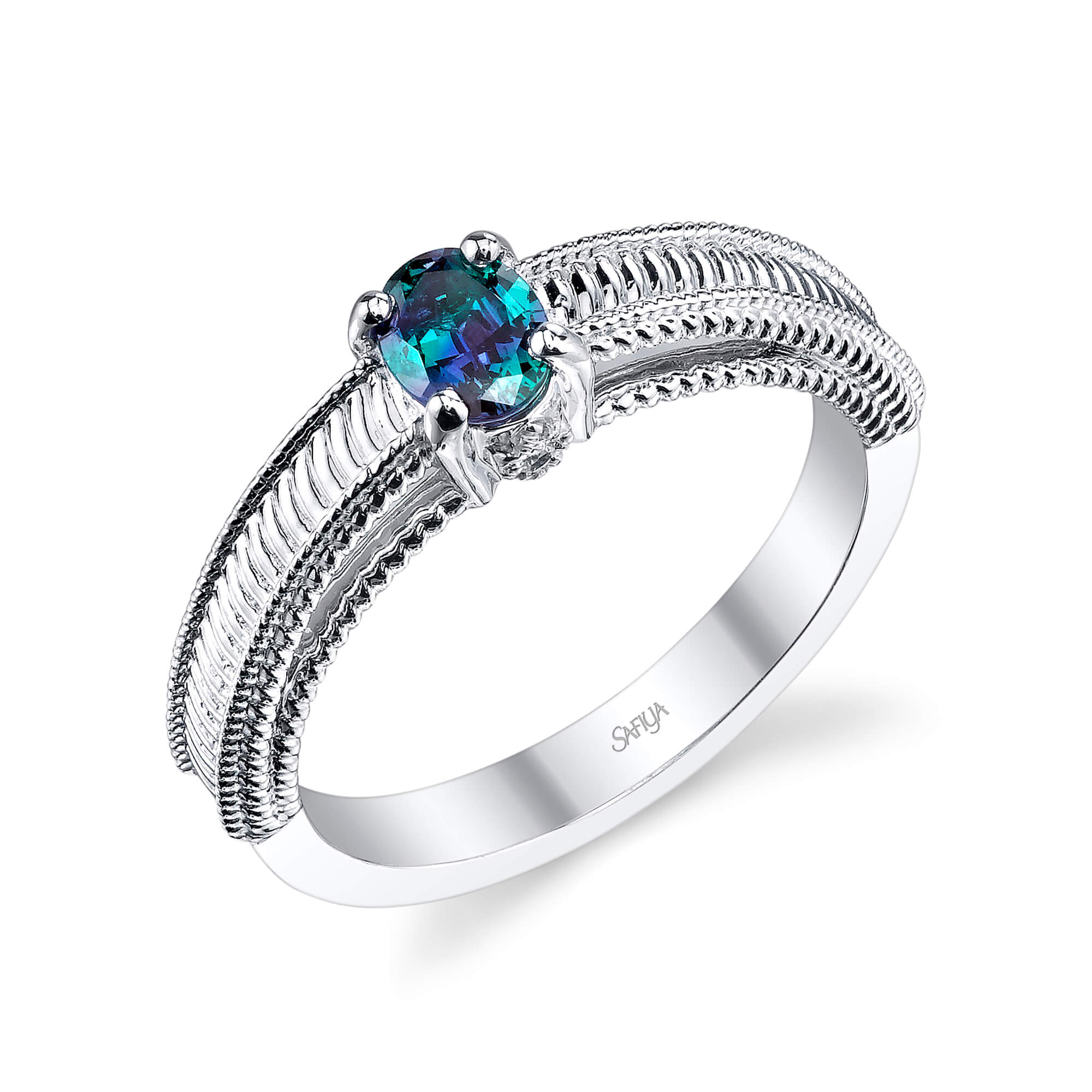 The Journey - 14K White Gold Alexandrite Ring