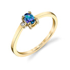 Prosperity-1 - 14K Yellow Gold Alexandrite Ring