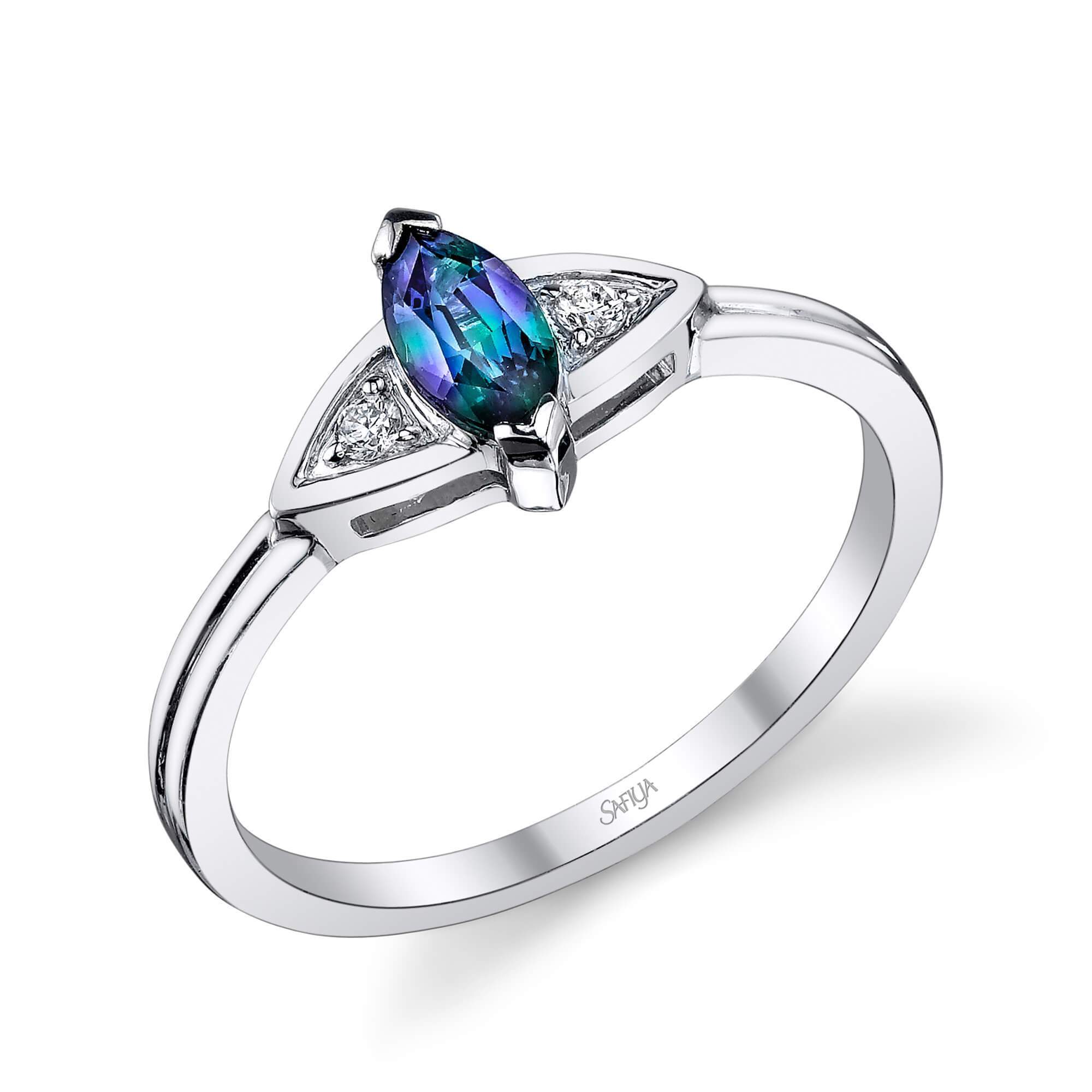 Solstice - 14K White Gold Alexandrite Ring