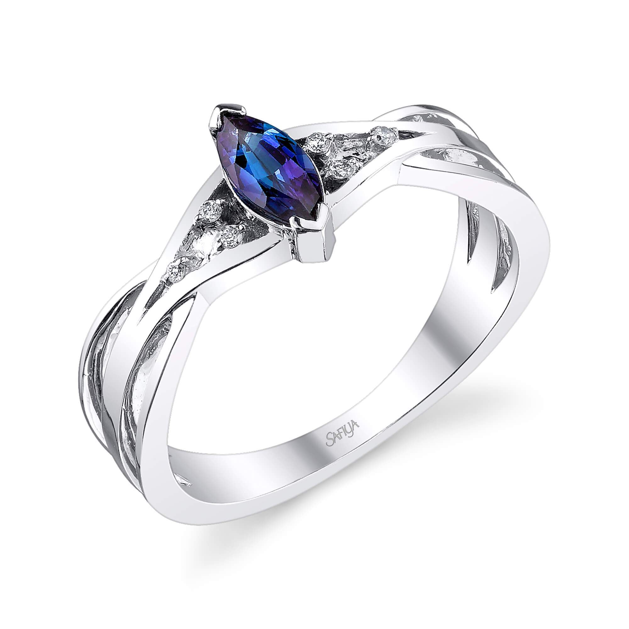 Embrace the Moment - 14K White Gold Alexandrite Ring