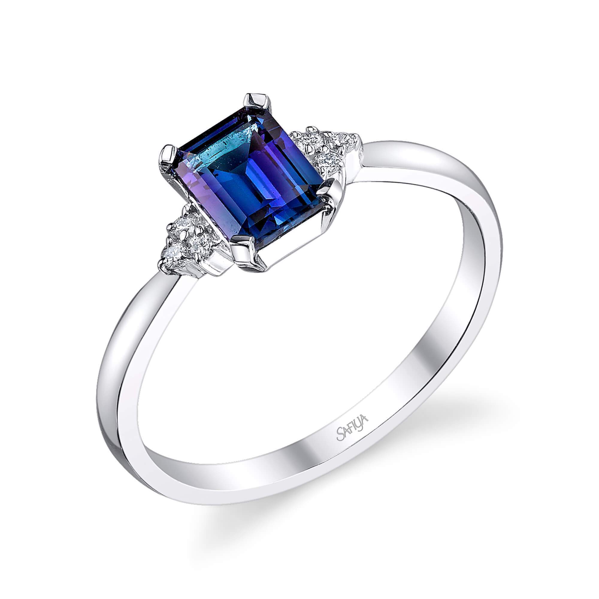 Timeless Emotion - 14K White Gold Alexandrite Ring