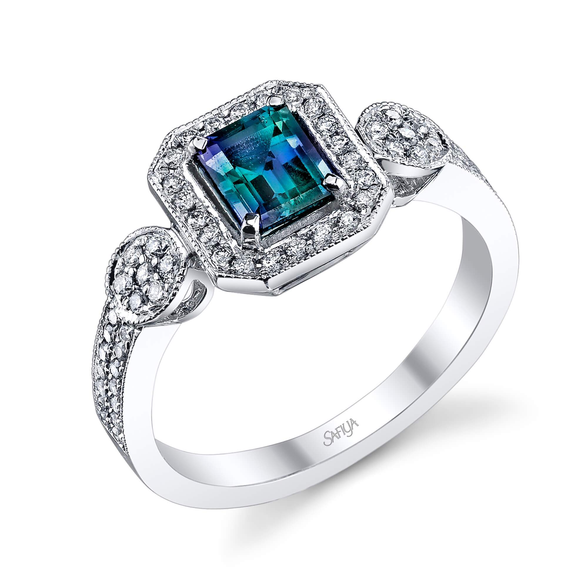 Eternity - 14K White Gold Alexandrite Ring