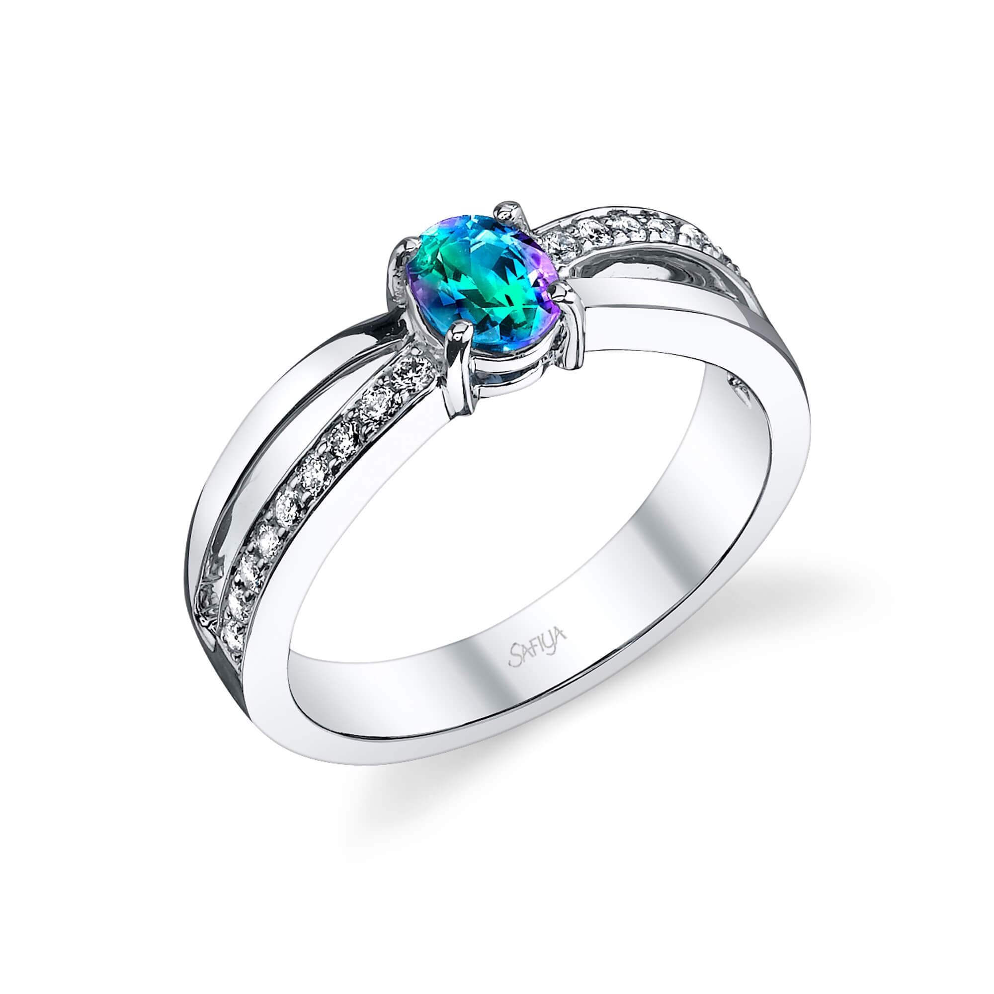 Path's Cross - 14K White Gold Alexandrite Ring