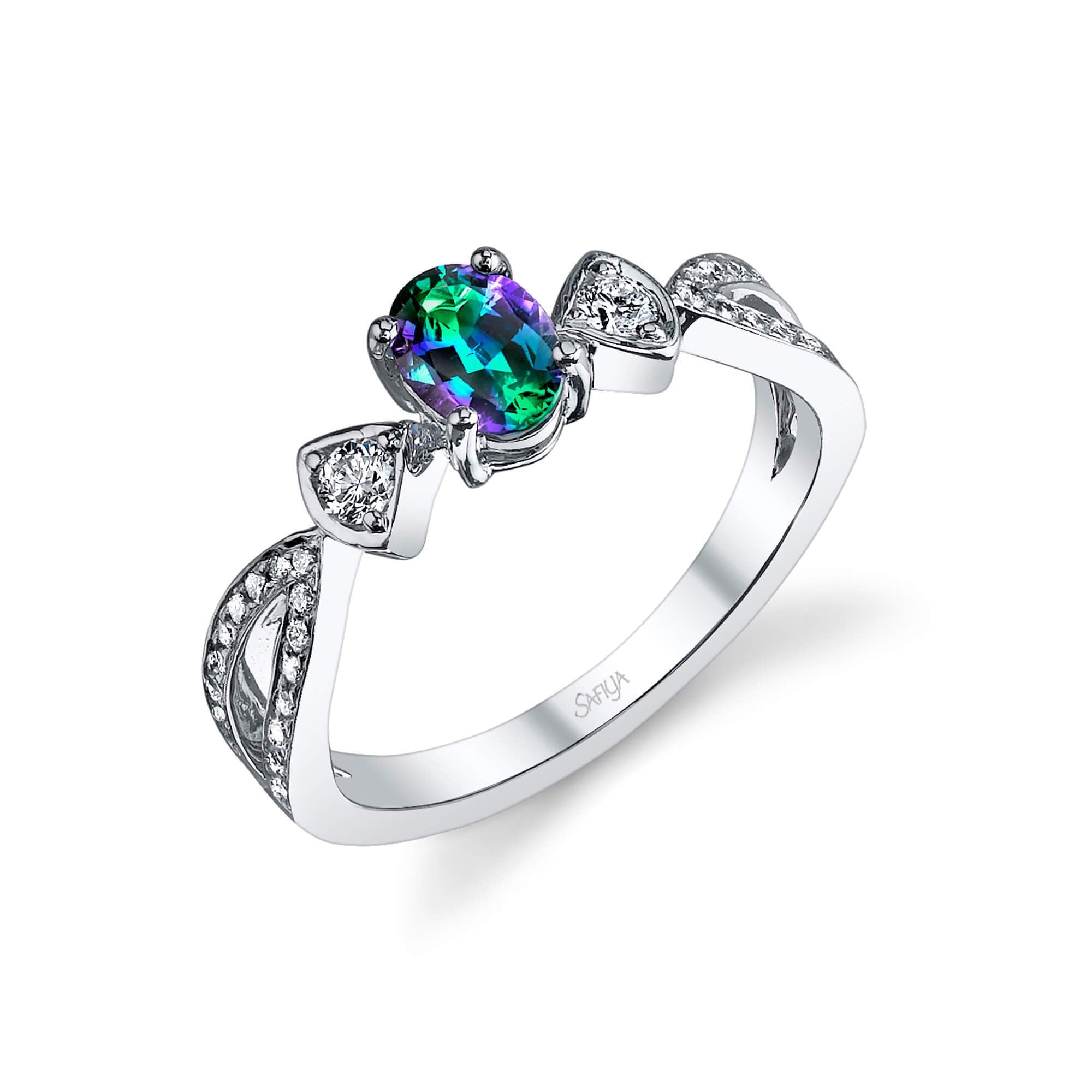 Pure - 18K White Gold Alexandrite Ring
