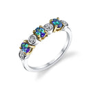 The Admirable - 14K White Yellow Gold Alexandrite Ring