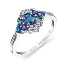 Hidden Wisdom - 18K White Gold Alexandrite Ring
