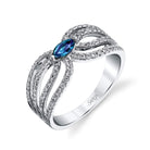 Serpent Eye - 18K White Gold Alexandrite Ring