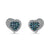 Love Hearts - 18K White Gold Natural Alexandrite Earring