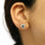 Estrella - 18K White Gold Natural Alexandrite Earring