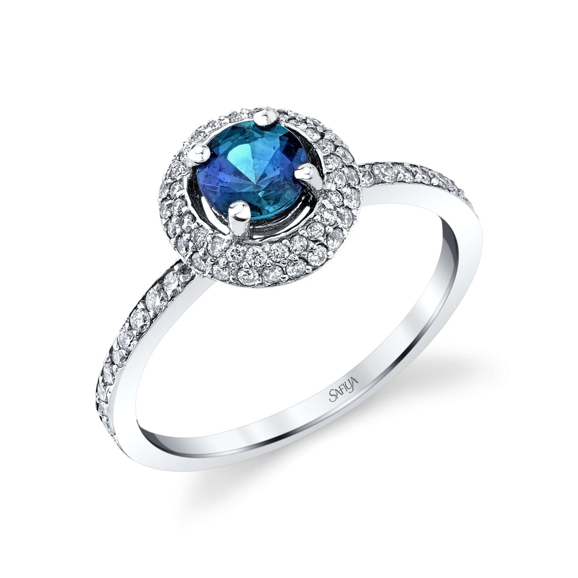 Simplicity - 14K White Gold Alexandrite Ring