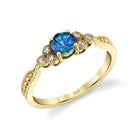 Regal Honor - 14K Yellow Gold Alexandrite Ring