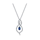 Captured Love - 14K White Gold Alexandrite Pendant