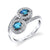 Two Be One - 18K White Gold Alexandrite Ring
