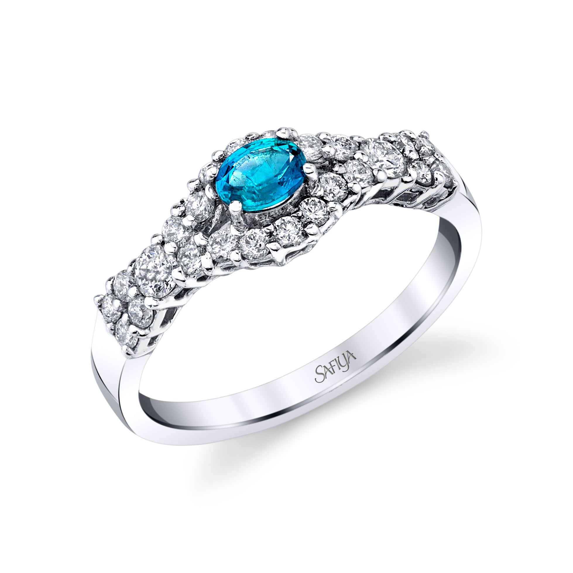 Eye of the Storm - 14K White Gold Alexandrite Ring