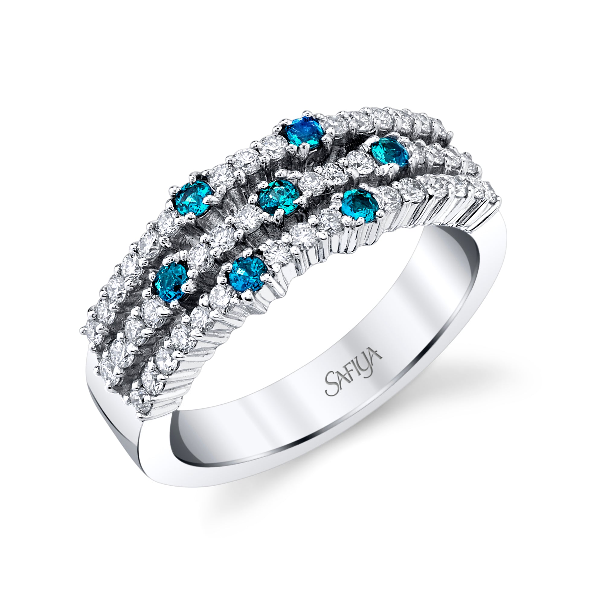 Beauty Waves - 14K White Gold Alexandrite Ring