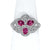 Crimson Rose - 14K White Gold Natural Alexandrite Ring