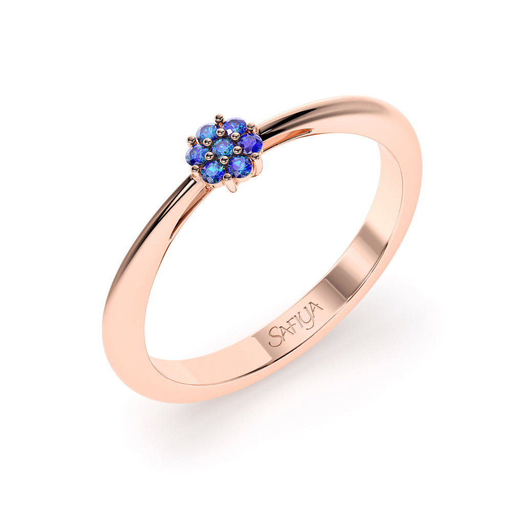 Precious Petals - 14K Rose Gold Natural Alexandrite Ring