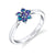 Adorned Petals - 14K White Gold Alexandrite Ring