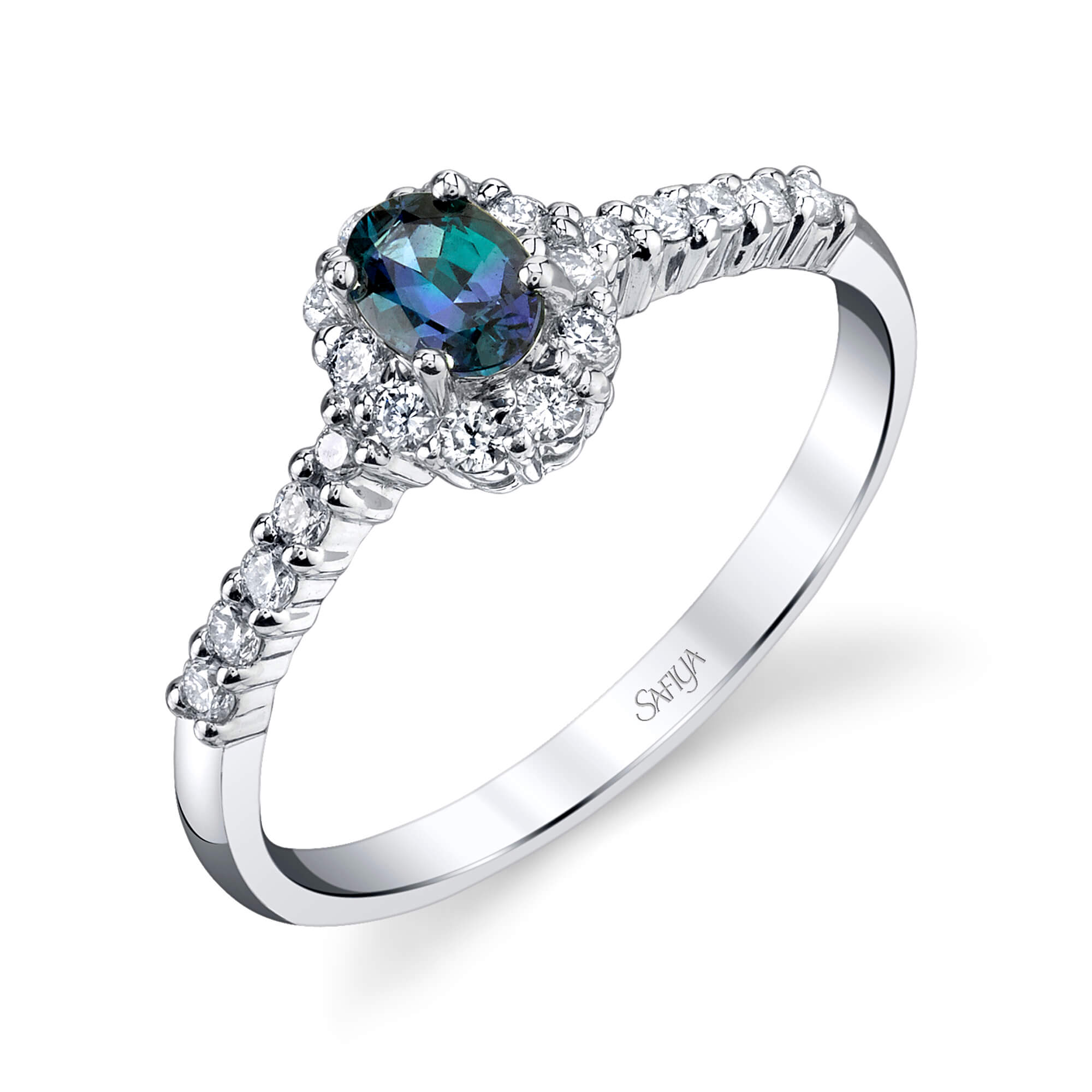 Radiance - 14K White Gold Alexandrite Ring