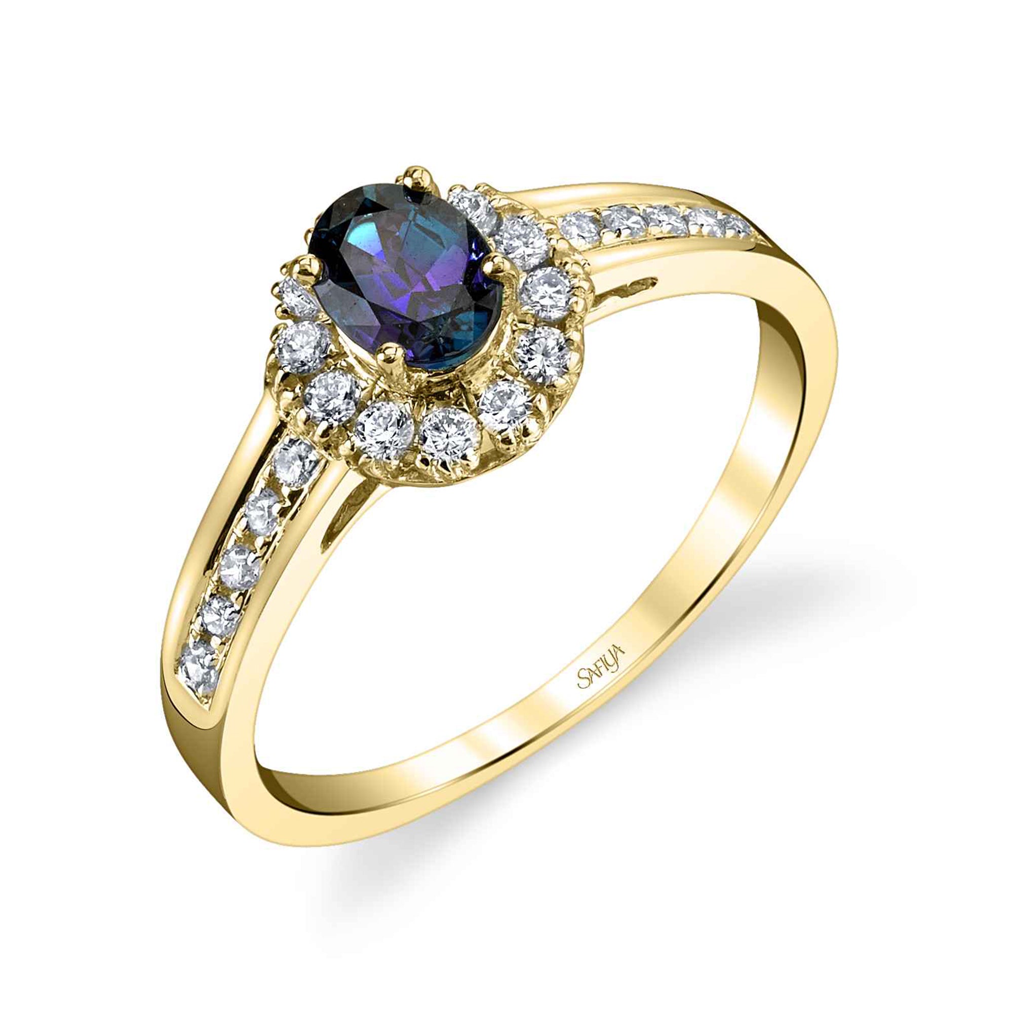 Stardust - 14K Yellow Gold Alexandrite Ring