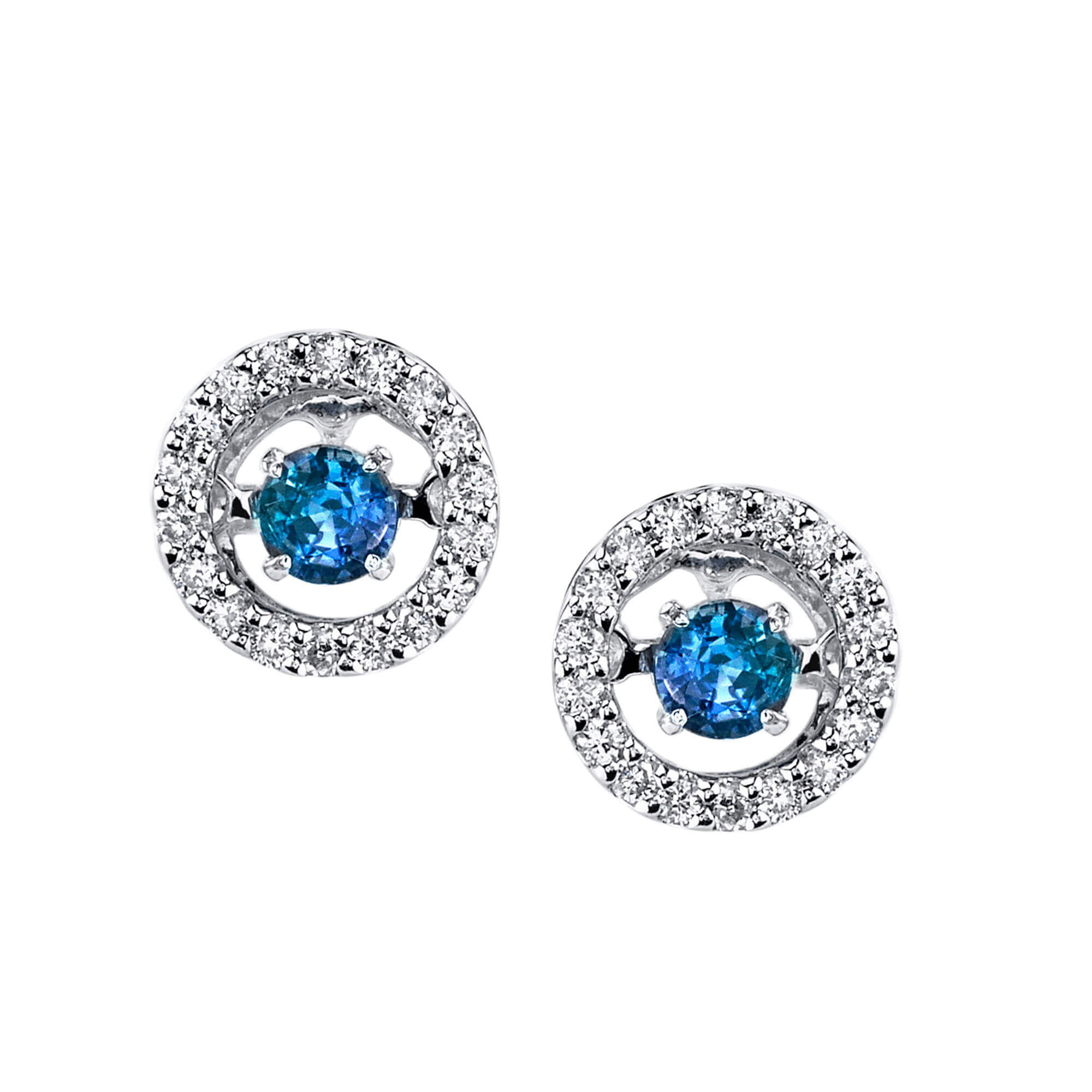 Perfect Cadence - 14K White Gold Alexandrite Earring