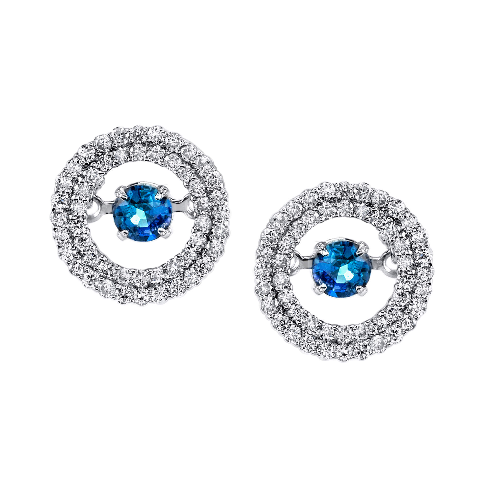 Dancing Stars - 14K White Gold Alexandrite Earring