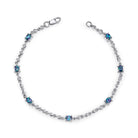 Hearts Wreath - 18K White Gold Alexandrite Bracelet